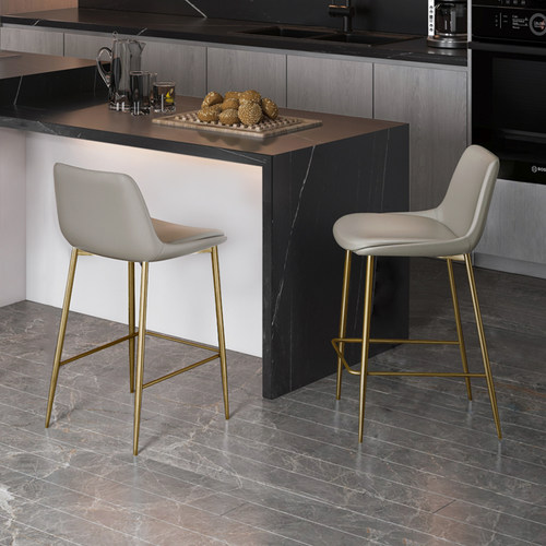 立吾空间奶油风吧台椅高脚凳吧凳