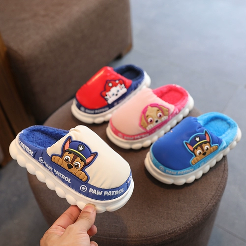 Детские демисезонные утепленные тапочки для мальчиков, мягкая подошва