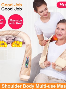 chargeable Shiatsu Body Shoulder Neck Back Massager pillow