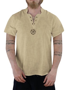 nality Cotton-linen Pure shorsleeved Top Funny Shirts May 23