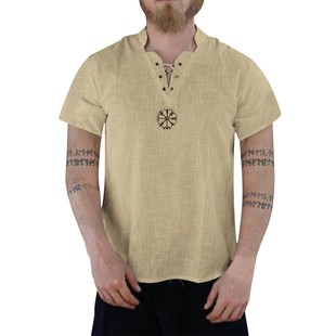 nality Cotton-linen Pure shorsleeved Top Funny Shirts May 23