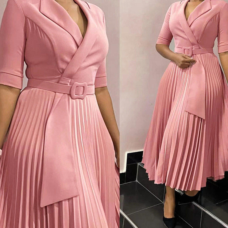 plus size dress OL women work dress big size 欧美风大码裙子