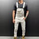 Suspender Modish Distressed Casual Jeans Pant Strap Overalls