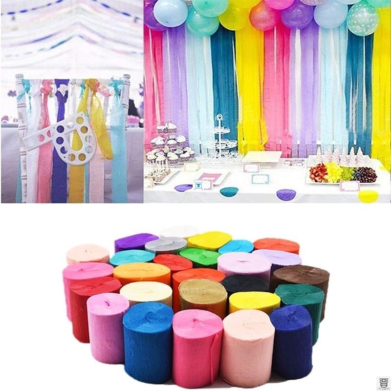 32ft 10m Crepe Paper Streamers DIY Paper Garland