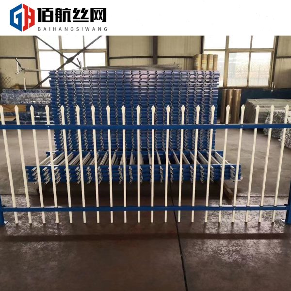铁艺围栏网 别墅小区镀锌方管围墙栏杆 学校防爬隔离喷塑锌钢护栏