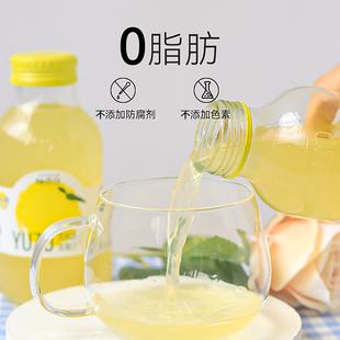 柚香谷双柚汁常山柚饮料胡柚汁稻香谷YUZU柚子汁300ml 5瓶 箱