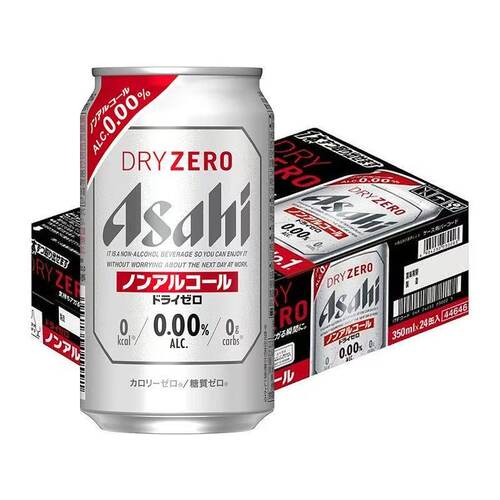日本朝日无醇风味啤酒350ml无酒精啤酒原装进口碳酸饮料汽水