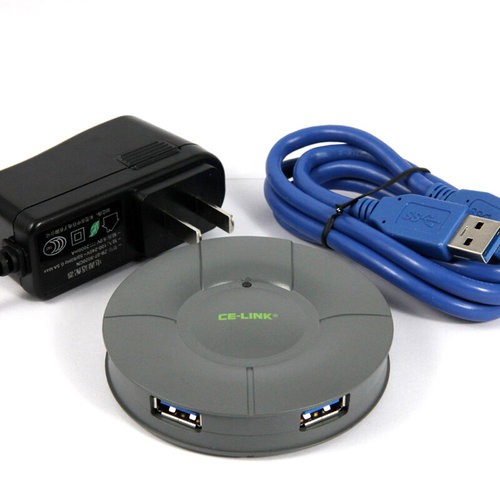 好货。CE-LINK USB3.0分线器扩展HUB电脑数据线4口集线器多功能一
