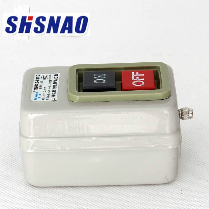 极速。森奥 押扣开关TNHA2-211B BS-211B 按钮开关 O1.5KW AC380V