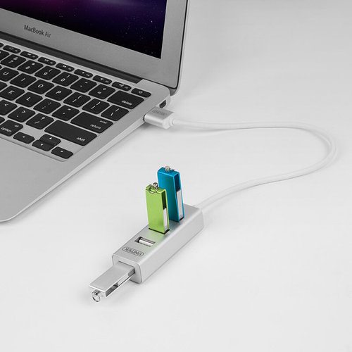 好货。优越者(UNITEK)Y-2185DSL 全铝USB2.0分线器高速一拖四转换