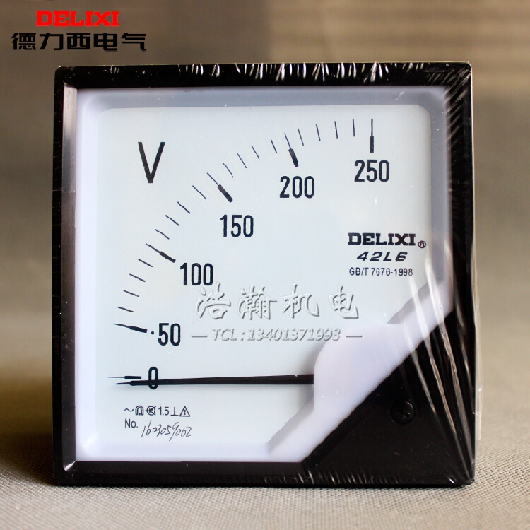 。德力西42L6指针式交流电流表电压表350A75A200A400A800A 450V5