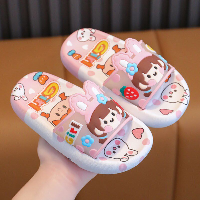 儿童女孩拖鞋夏季新款2025女童凉拖鞋室内浴室防滑宝宝可爱小公主