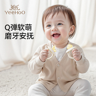 英氏小兔子牙胶婴儿磨牙棒宝宝食品级硅胶口欲出牙期安抚玩具专用