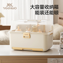 英氏奶瓶收纳盒沥水收纳箱宝宝餐具婴儿奶瓶奶嘴辅食工具沥水架