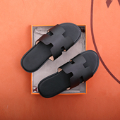 真皮H拖鞋 子 百搭潮沙滩休闲H男凉鞋 男外穿平底跟夏新款 一字拖时尚