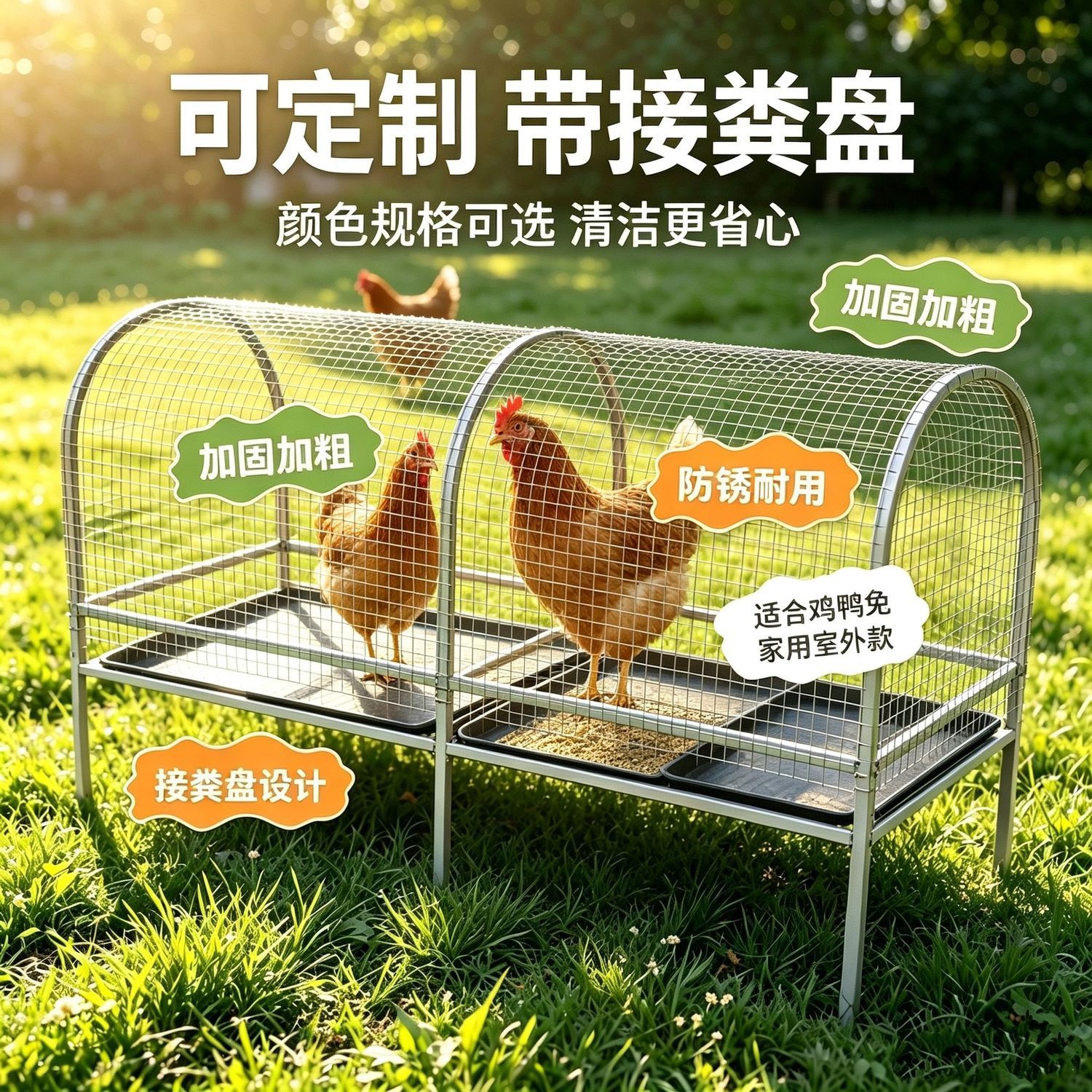 离地加厚接粪盘款养殖棚