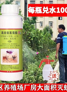 起康高效氯氰菊酯蚊蝇液体大瓶装