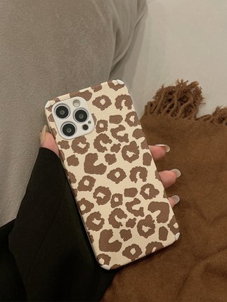 Fashion leopard Silicon Case Cover for Iphone 15 14 13 12 11 XR XS PRO MAX MINI 8 7 PLUS