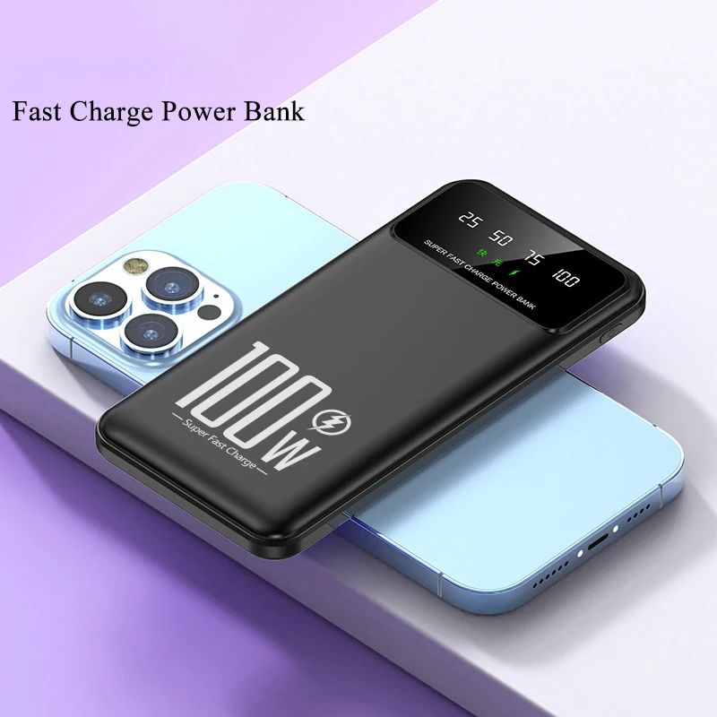 50000mAh 100W Super Fast Charging Power Bank Portable