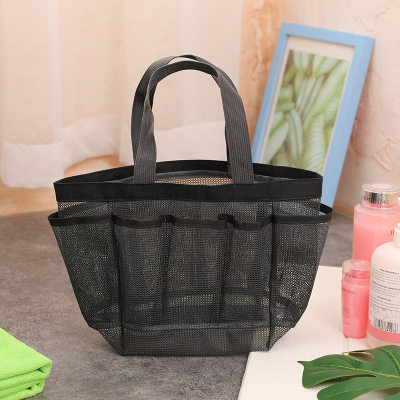 Handheld Shower Basket Shower Bag Foldable Mesh Fitness Swi