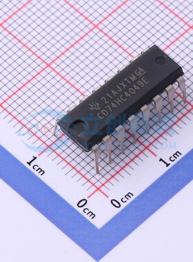 缓冲器/驱动器/收发器 CD74HC4049E PDIP-16 TI/德州 电子元器件