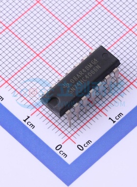 模拟开关/多路复用器 SN74HC4066N PDIP-14 TI/德州 电子元件配单