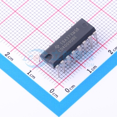 转换器/电平移位器 CD4009UBE PDIP-16 TI/德州 电子元件原装正品