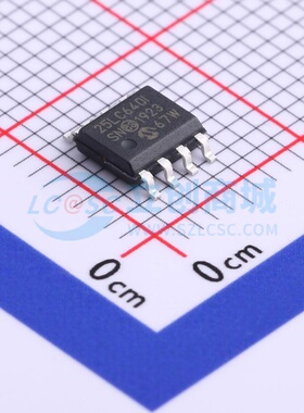EEPROM 25LC640T-I/SN SOIC-8 MICROCHIP(美国微芯) 电子元件配单