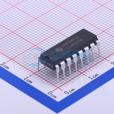 模拟开关/多路复用器 CD4051BE PDIP-16 TI/德州 电子元器件配单