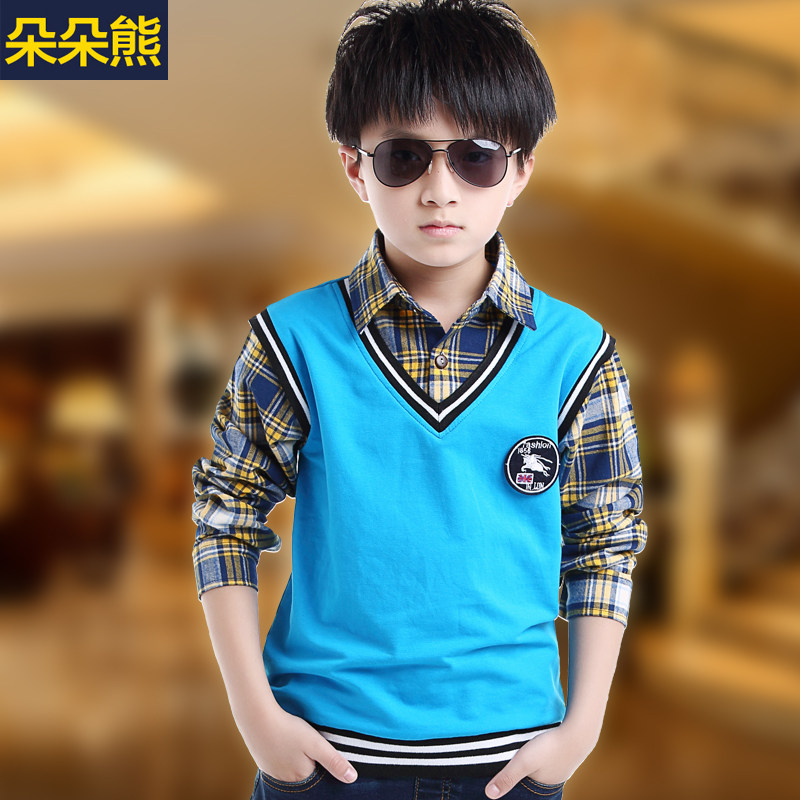 Chemise garcon à manche longue - Ref 2075316 Image 1