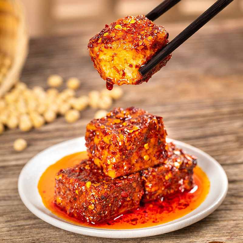 海会寺一块腐乳霉豆腐毛豆腐便携小样装一次一块干净卫生蘸料调味