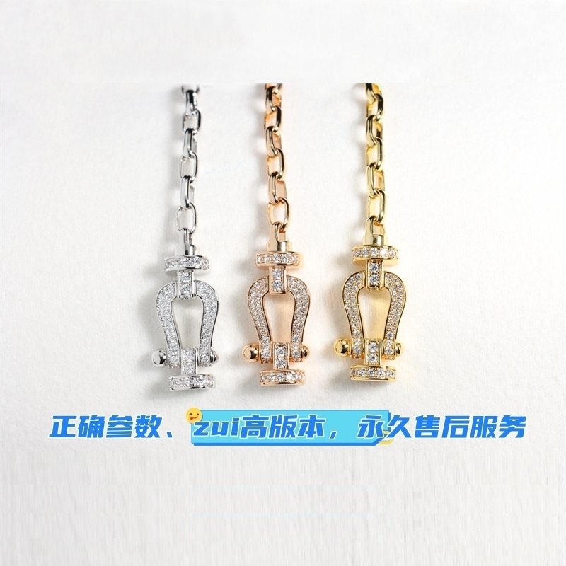 航海系列马蹄扣手链手镯大号中号八字扣头纯银链条定制情侣套装女