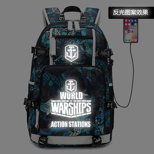 2024坦克世界书包WORLD TANKS战争游戏周边学生双肩背包电脑包