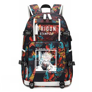 枪神TRIGUN双肩包史丹比特动漫周边背包青少年男女运动旅行书包