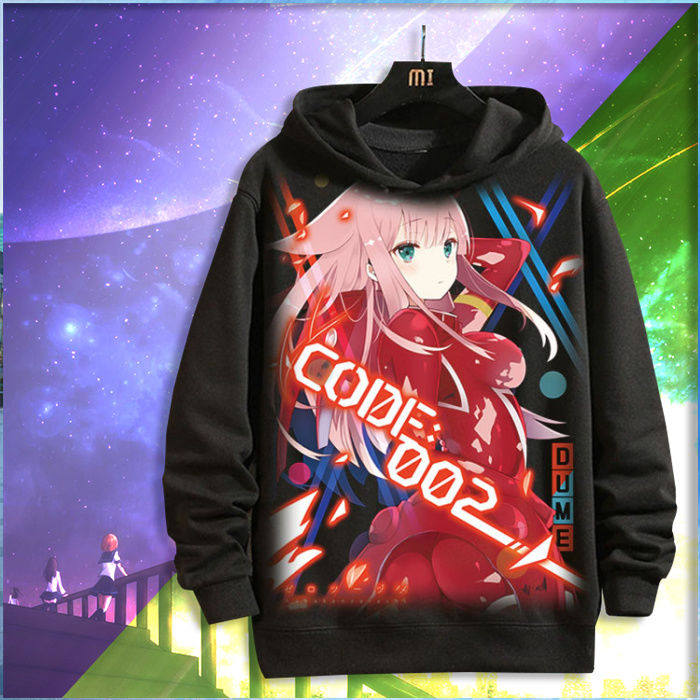 2024DARLING in the FRANXX卫衣动漫外套长袖衣服来图定制图案宽