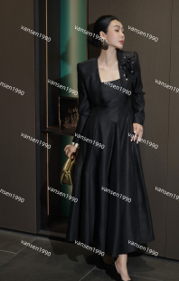 深圳南油原创设计高级感丝毛西装 裙百搭小西服背心裙两件套 套装