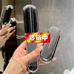 可爱随身镜带梳子迷你折叠便携卡通儿童女孩气垫梳镜子二合一
