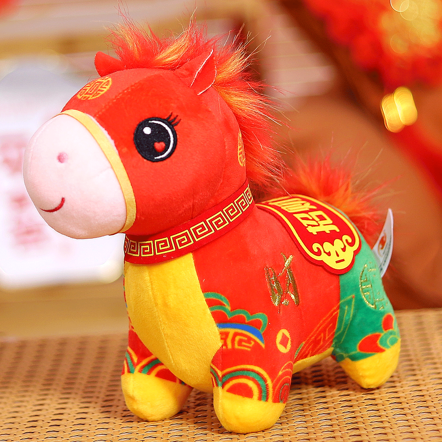 马年吉祥物公仔玩偶招财生肖马