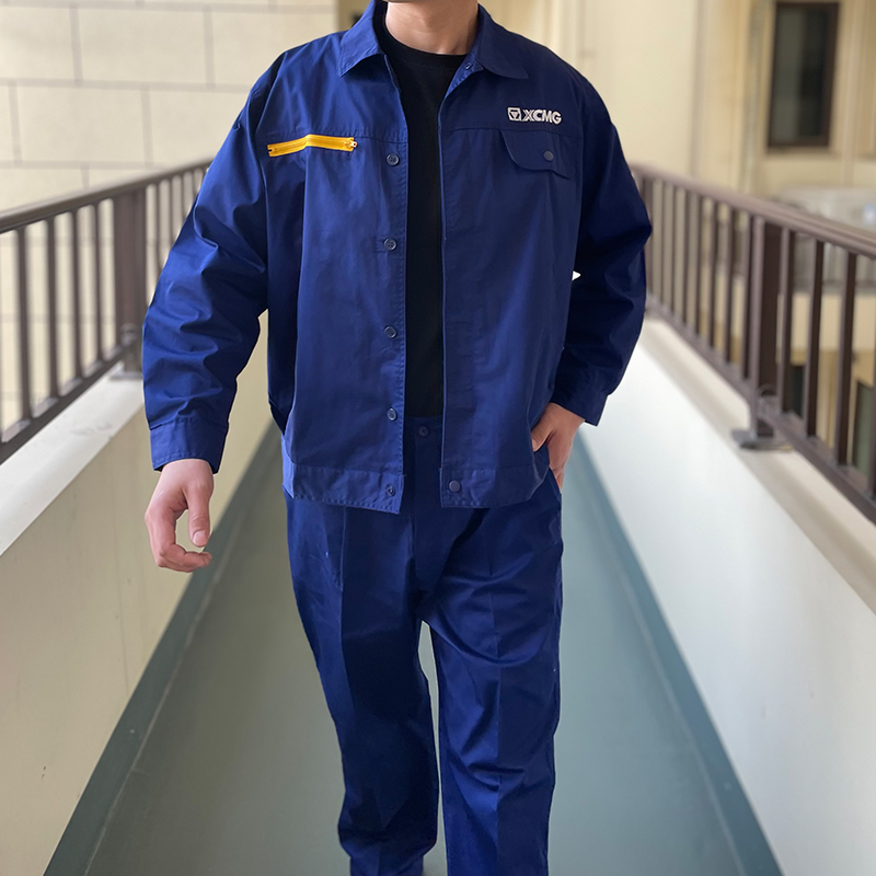 夏季薄徐工工服长短袖可定制logo