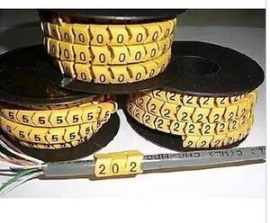 。数字号码管 0-9线号管 套线管 网线标签管 1平方-6平方 10卷/盒
