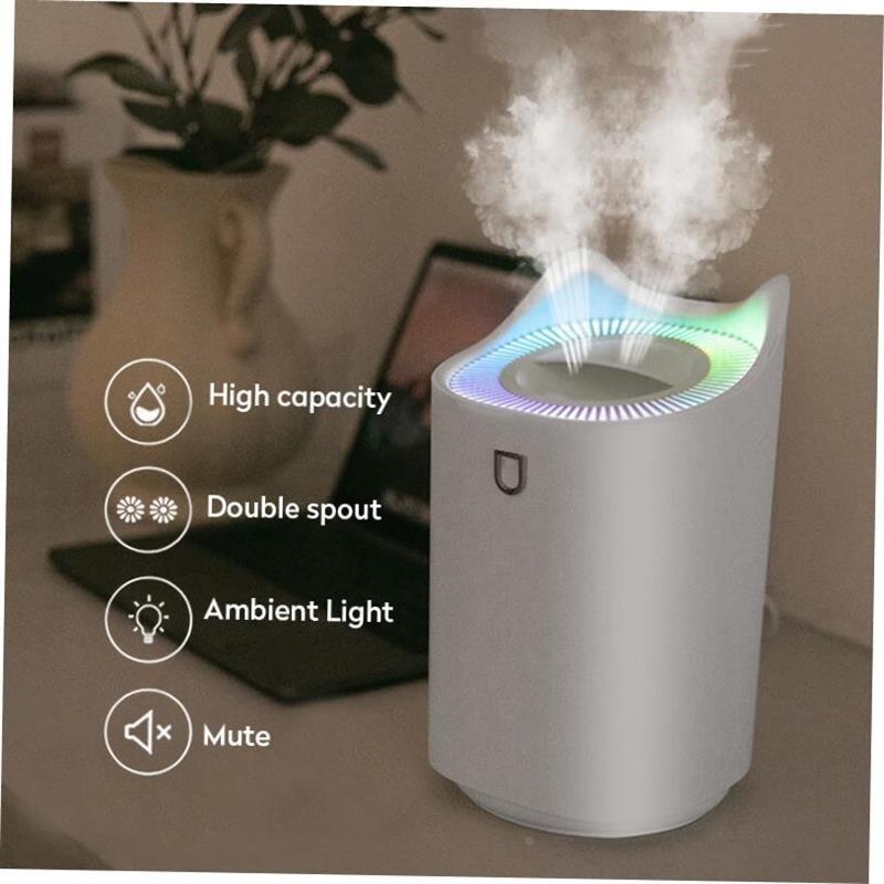 3L Air Humidifier Essential Oil Aroma Diffuser Double Nozzle