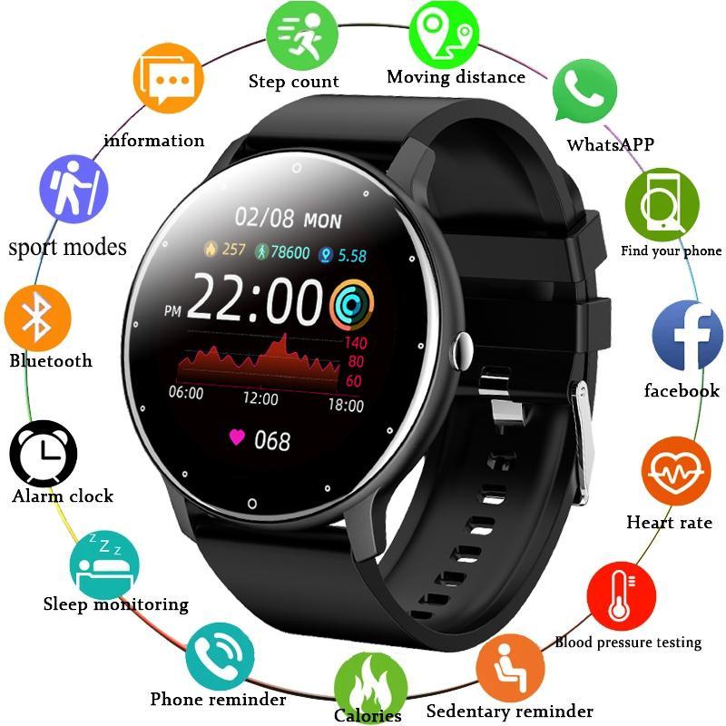 New Smart Watch Men And Women Sports watch Blood pressu