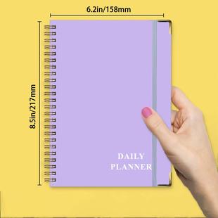 A5 undated daily hourly study planner schedule book agenda