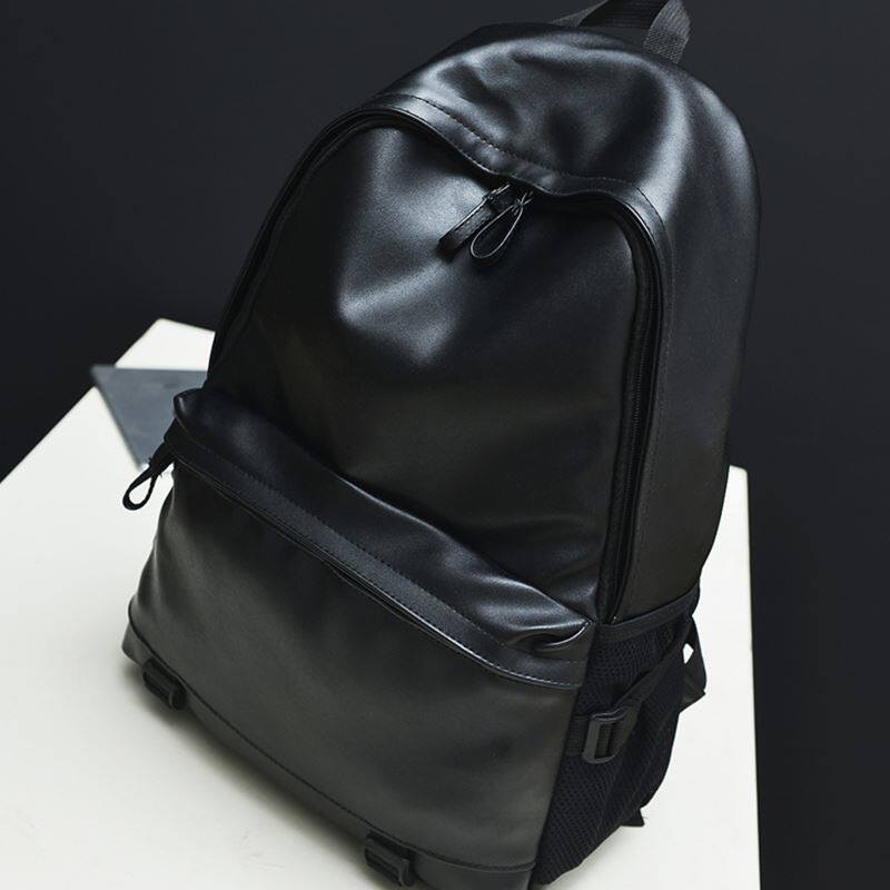 时尚潮流背包 men women pu leather backpack school bags boys