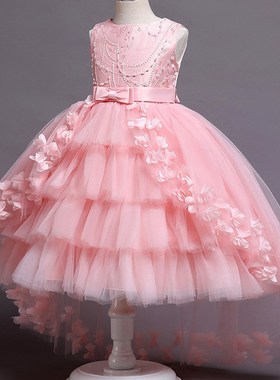 Amazon hot selling girls dress trailing lace lace tutu skirt