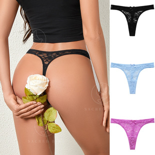 Yoga sports lace thong欧美大码性感精美刺绣瑜伽内裤蕾丝丁字裤