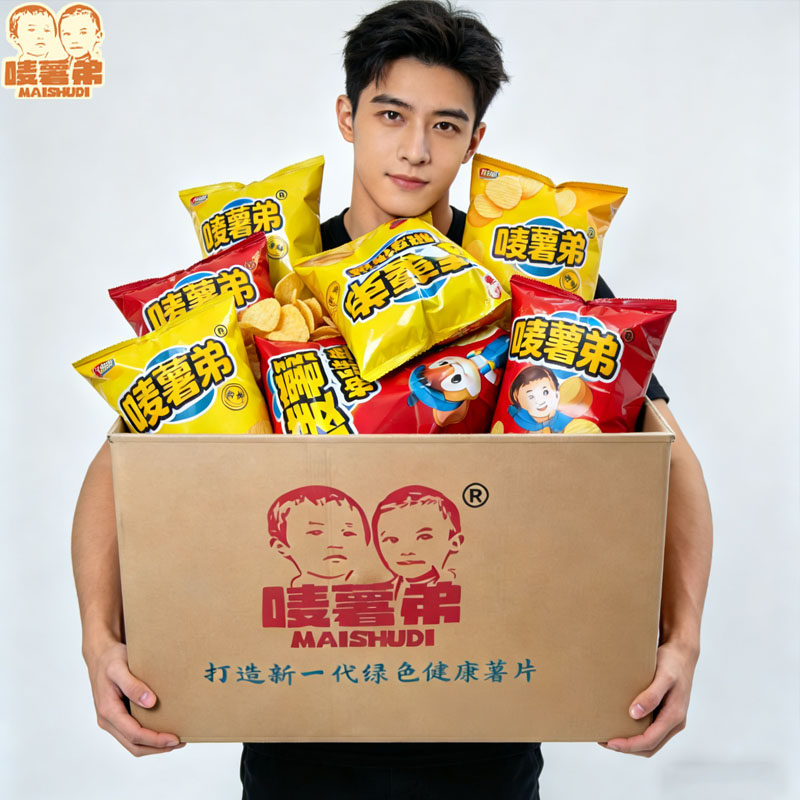 唛薯弟薯片零食解馋小吃食品大礼包休闲办公室零食多口味组合任选