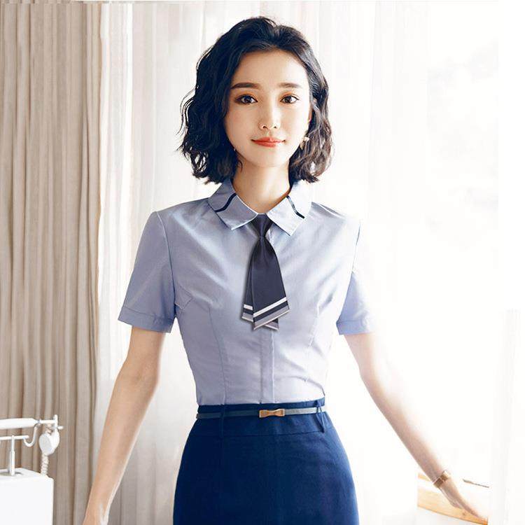 职业正装衬衫学院风女士女款小领带懒人学生商务领带领结双层领花