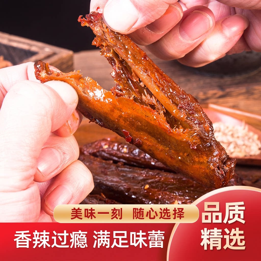 香辣酱卤鸭翅零食解馋|千人回购图片