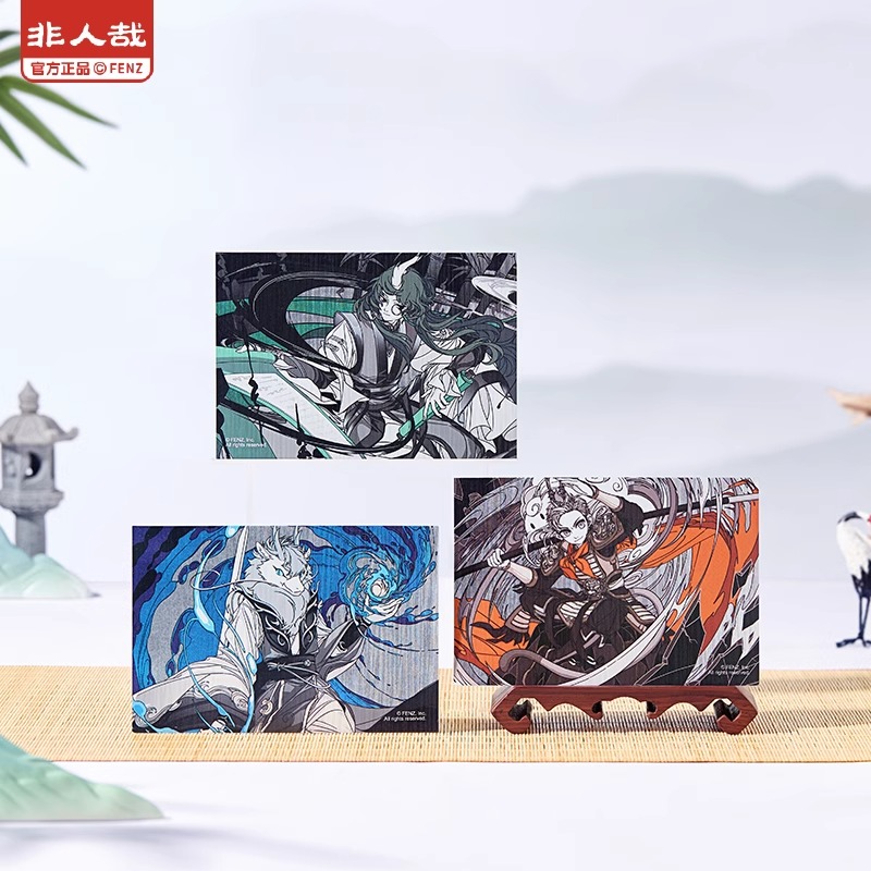 正版非人哉仙山琼阁系列明信片套装原创卡通周边角色收藏卡片礼物